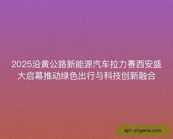2025沿黄公路新能源汽车拉力赛西安盛大启幕推动绿色出行与科技创新融合